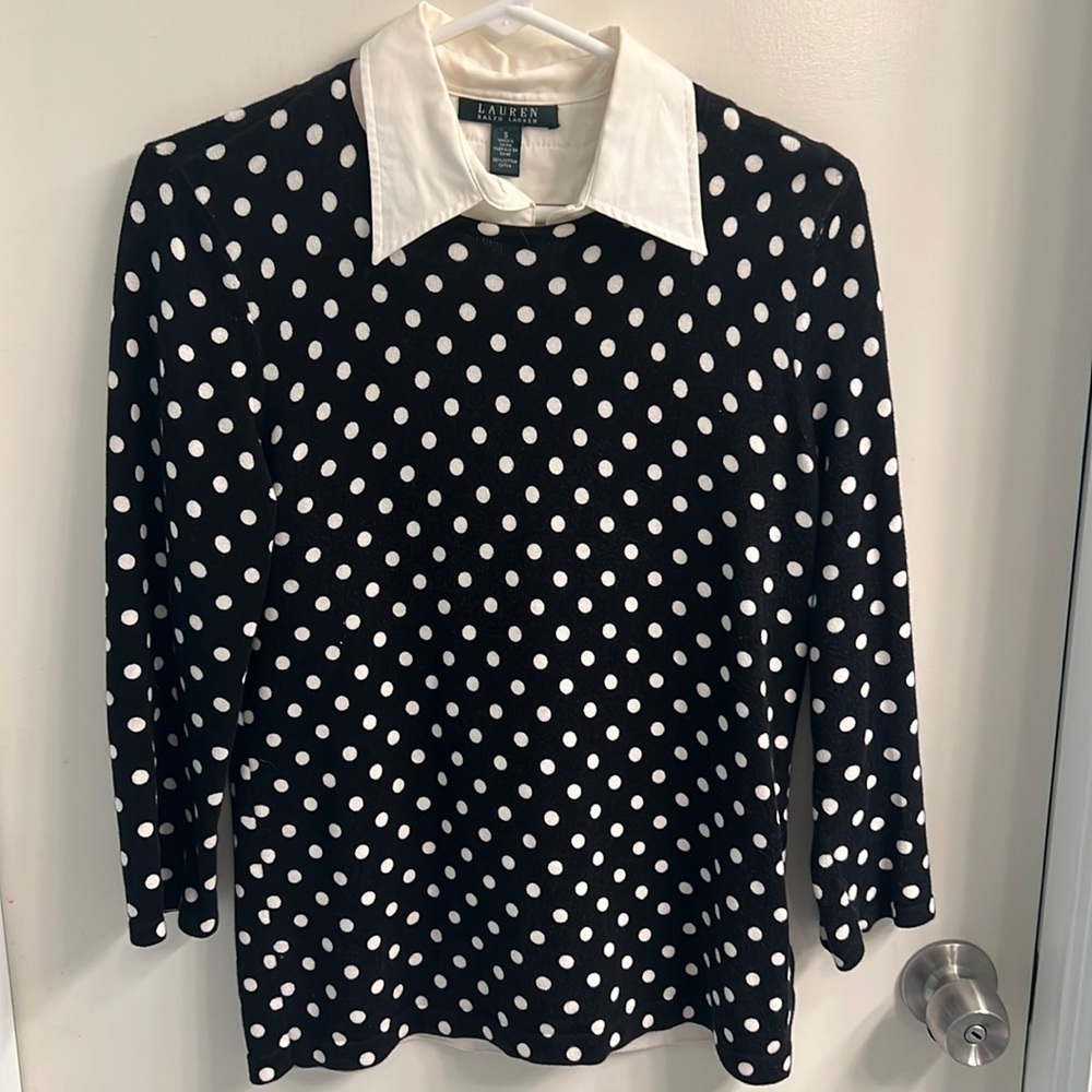 Polka dot Ralph Lauren sweater